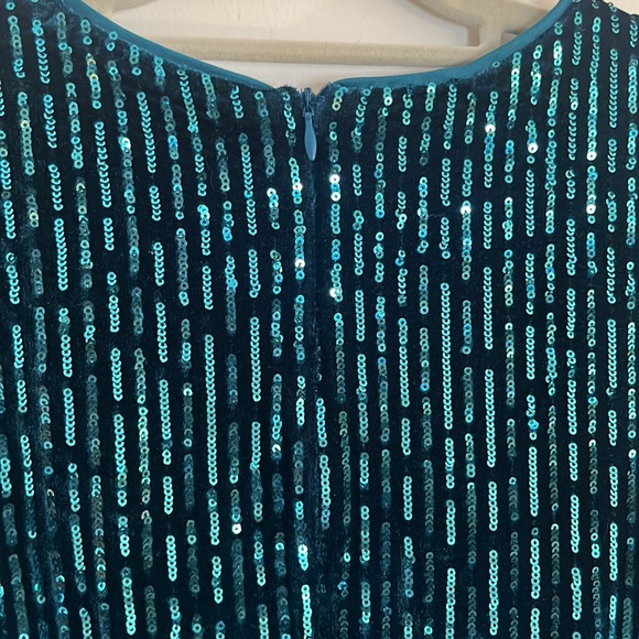 Julia Jordan sequin teal dress NWT - Picture 4 of 7